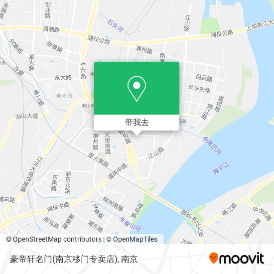 豪帝轩名门(南京移门专卖店)地图