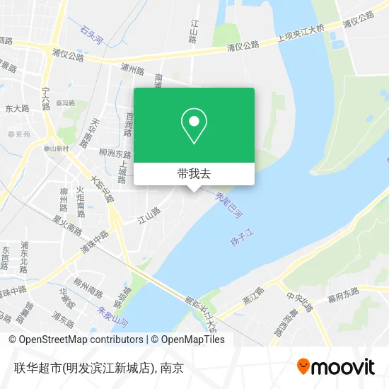 联华超市(明发滨江新城店)地图