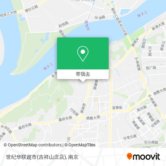 世纪华联超市(吉祥山庄店)地图