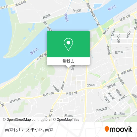 南京化工厂太平小区地图