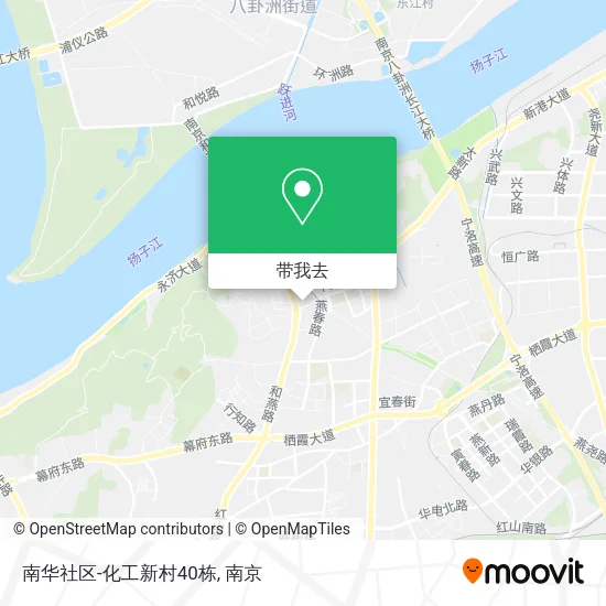 南华社区-化工新村40栋地图