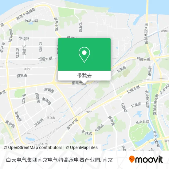白云电气集团南京电气特高压电器产业园地图