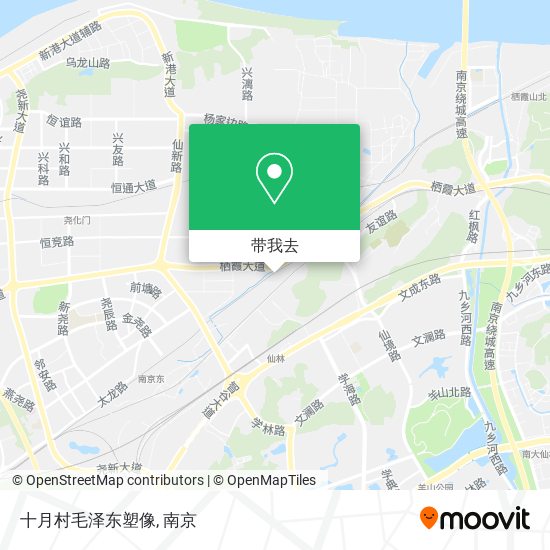 十月村毛泽东塑像地图