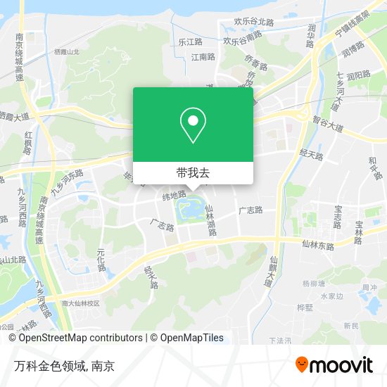 万科金色领域地图