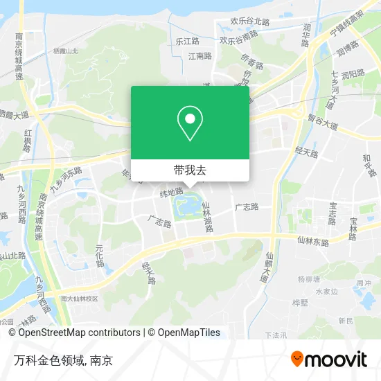 万科金色领域地图