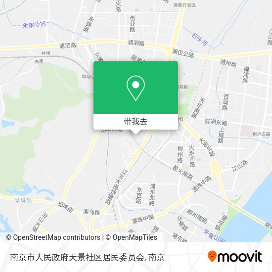 南京市人民政府天景社区居民委员会地图