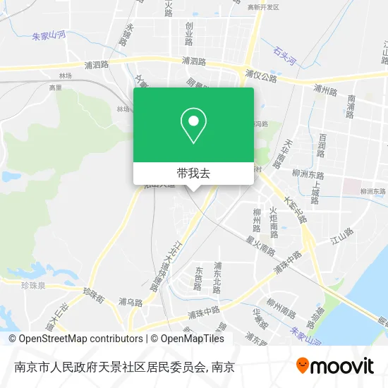 南京市人民政府天景社区居民委员会地图