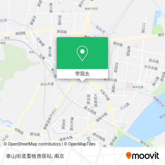 泰山街道畜牧兽医站地图