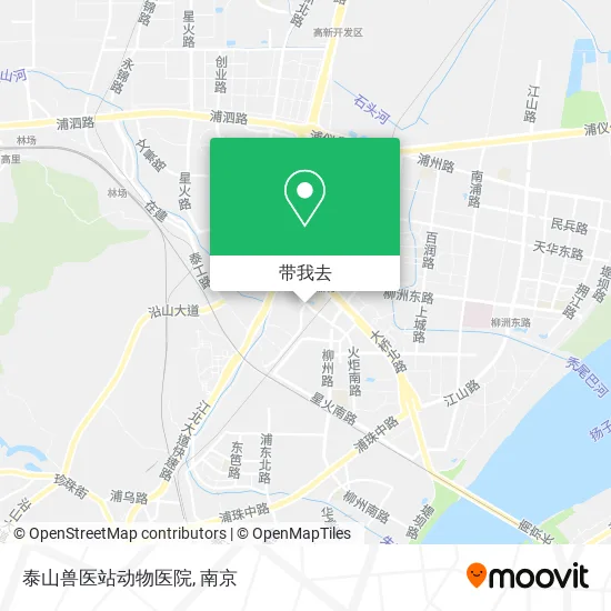 泰山兽医站动物医院地图