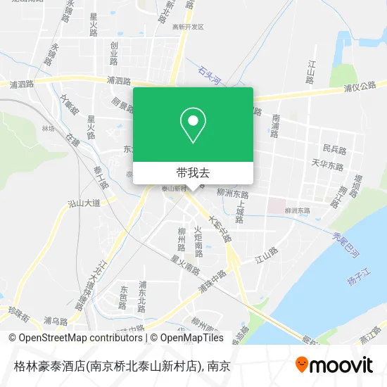 格林豪泰酒店(南京桥北泰山新村店)地图
