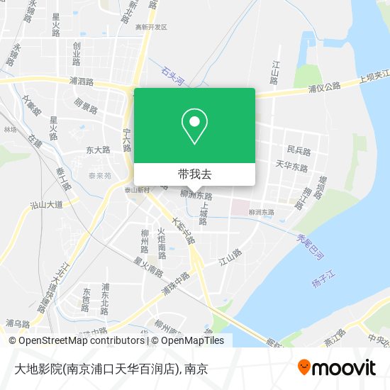 大地影院(南京浦口天华百润店)地图
