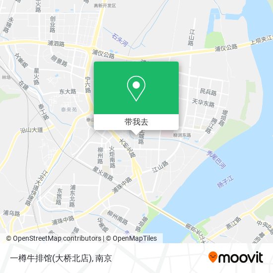 一樽牛排馆(大桥北店)地图