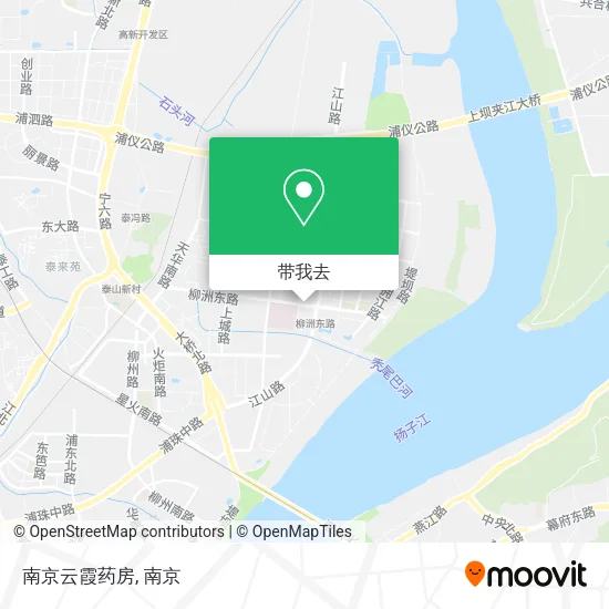 南京云霞药房地图
