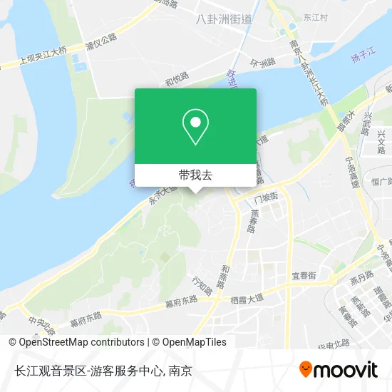 长江观音景区-游客服务中心地图