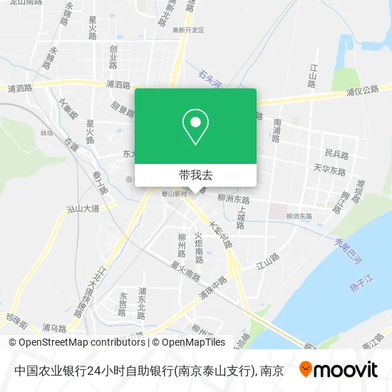 中国农业银行24小时自助银行(南京泰山支行)地图