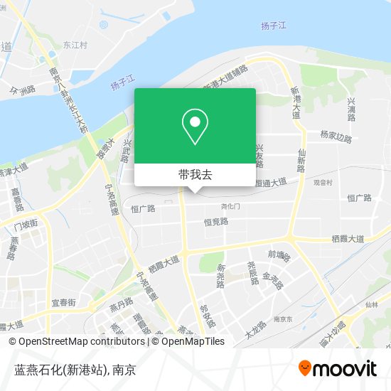 蓝燕石化(新港站)地图