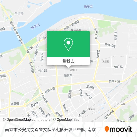 南京市公安局交巡警支队第七队开发区中队地图