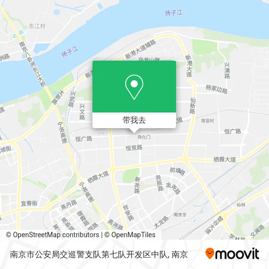 南京市公安局交巡警支队第七队开发区中队地图