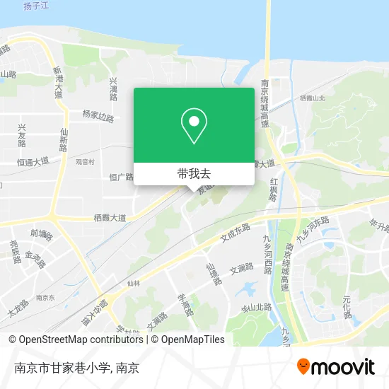 南京市甘家巷小学地图