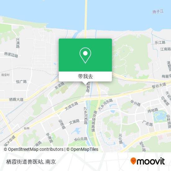 栖霞街道兽医站地图