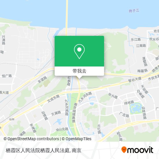 栖霞区人民法院栖霞人民法庭地图