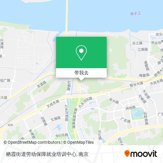栖霞街道劳动保障就业培训中心地图