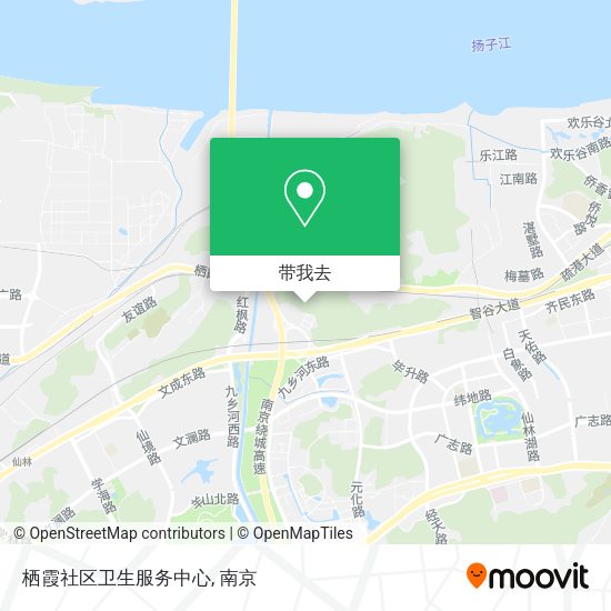 栖霞社区卫生服务中心地图