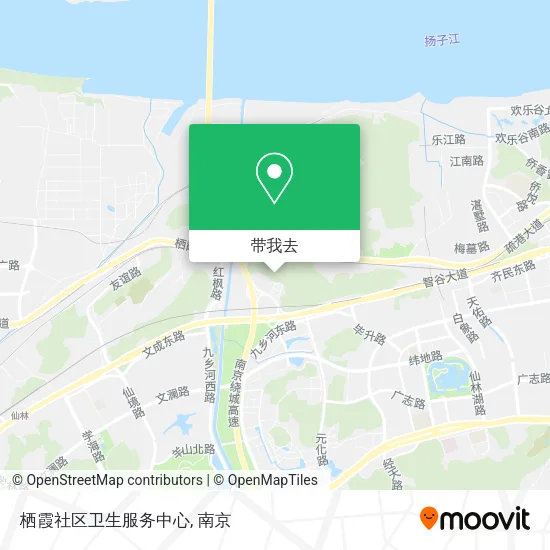栖霞社区卫生服务中心地图