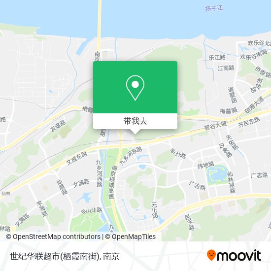 世纪华联超市(栖霞南街)地图