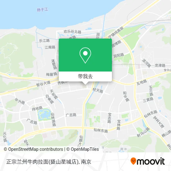 正宗兰州牛肉拉面(摄山星城店)地图