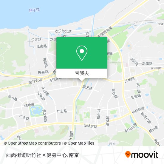 西岗街道听竹社区健身中心地图