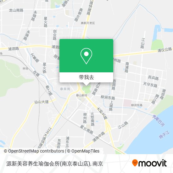 源新美容养生瑜伽会所(南京泰山店)地图