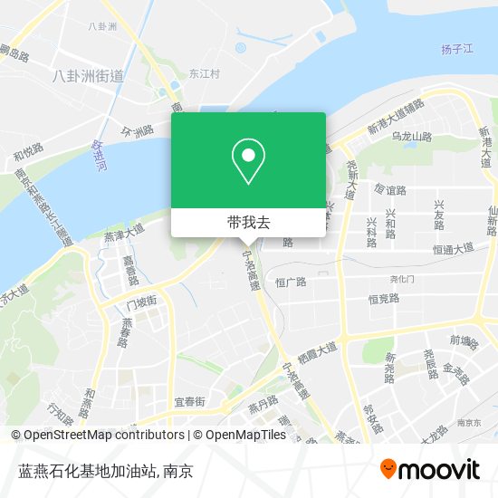 蓝燕石化基地加油站地图