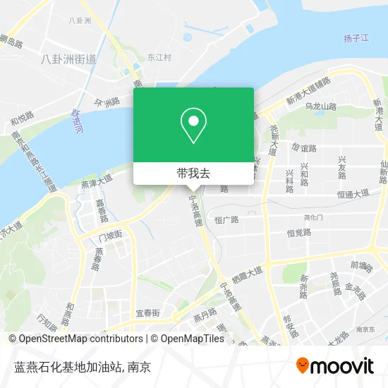 蓝燕石化基地加油站地图