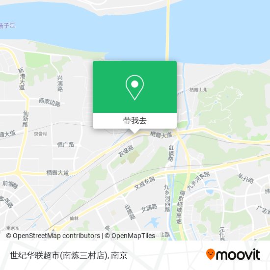 世纪华联超市(南炼三村店)地图