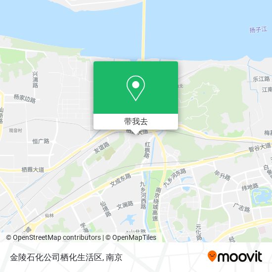 金陵石化公司栖化生活区地图