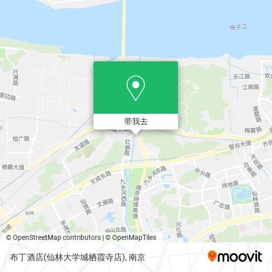 布丁酒店(仙林大学城栖霞寺店)地图
