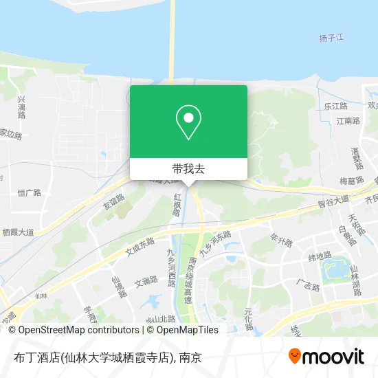布丁酒店(仙林大学城栖霞寺店)地图