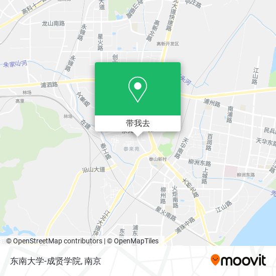 东南大学-成贤学院地图