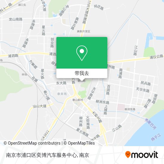 南京市浦口区奕博汽车服务中心地图