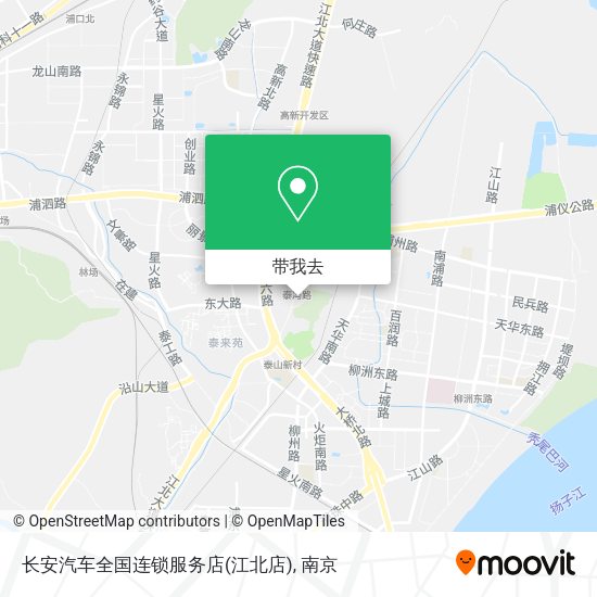 长安汽车全国连锁服务店(江北店)地图
