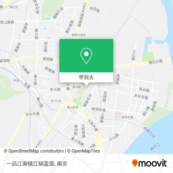 一品江南镇江锅盖面地图