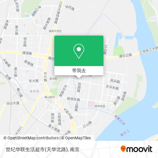世纪华联生活超市(天华北路)地图
