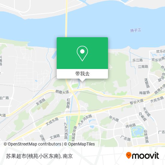 苏果超市(桃苑小区东南)地图