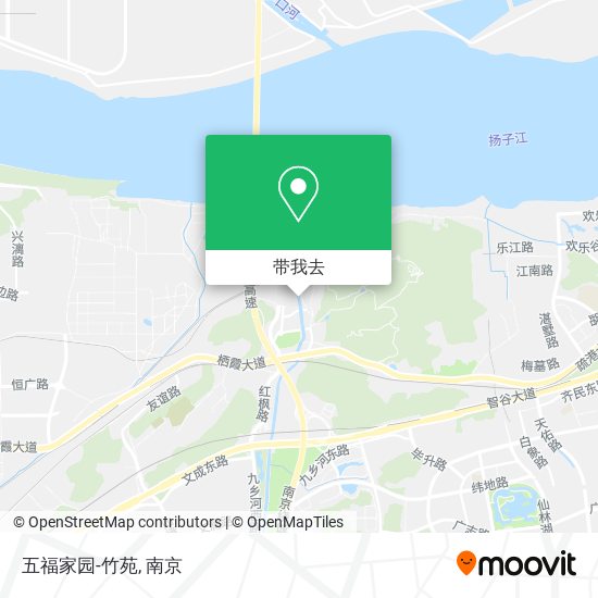 五福家园-竹苑地图