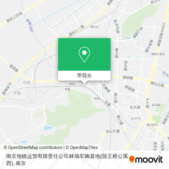 南京地铁运营有限责任公司林场车辆基地(筛王桥公寓西)地图