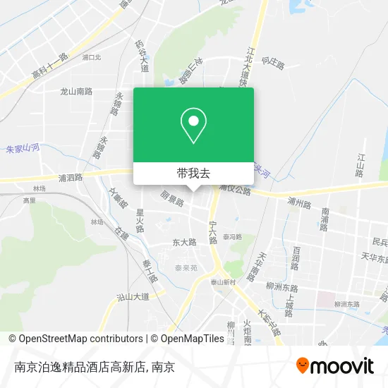 南京泊逸精品酒店高新店地图