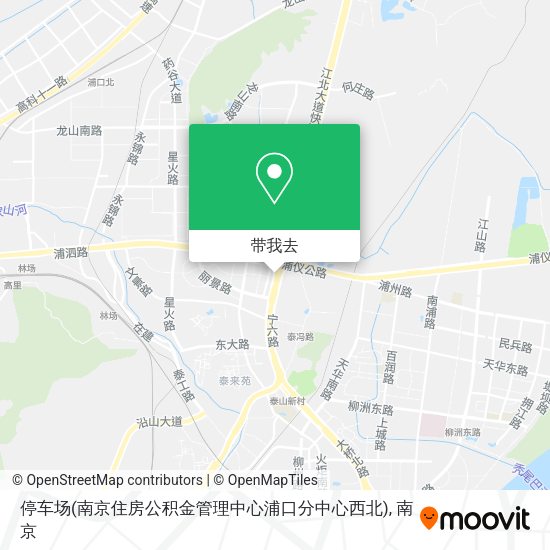 停车场(南京住房公积金管理中心浦口分中心西北)地图