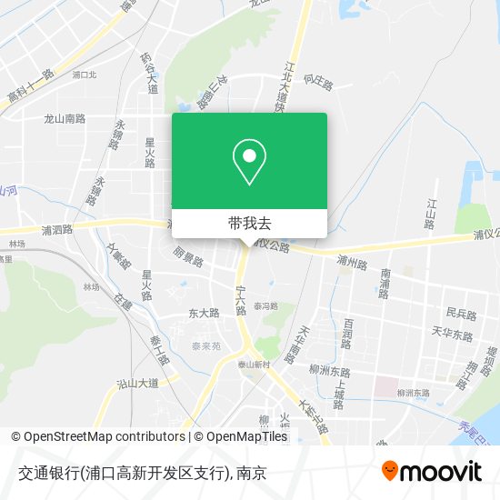 交通银行(浦口高新开发区支行)地图