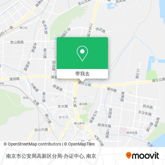 南京市公安局高新区分局-办证中心地图